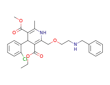 3-ethyl5-methyl2-((2-(benzylamino)ethoxy)methyl)-4-(2-chlorophenyl)-6-methyl-1,4-dihydropyridine-3,5-dicarboxylate