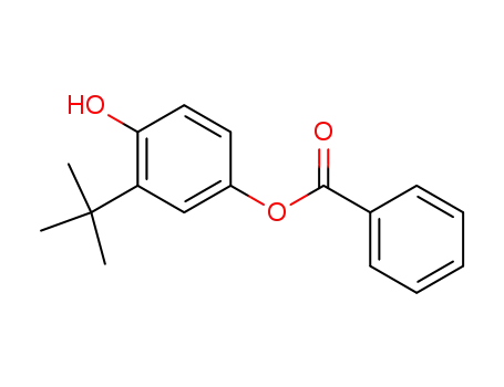 Molecular Structure of 2444-27-1 (3-tert-butyl-4-hydroxyphenyl benzoate)