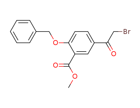 Benzoic acid, 5-(bromoacetyl)-2-(phenylmethoxy)-, methyl ester(27475-14-5)