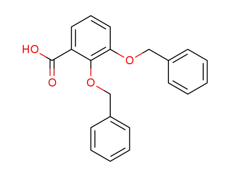 Molecular Structure of 74272-78-9 (Benzoic acid, 2,3-bis(phenylmethoxy)-)