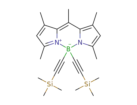 4,4-bis(trimethylsilylethynyl)-1,3,5,7,8-pentamethyl-4-bora-3a,4a-diaza-s-indacene