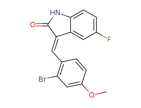 3-(2-bromo-4-methoxybenzylidene)-5-fluoro-1,3-dihydroindol-2-one