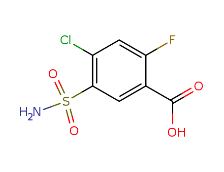 2-fluoro-4-chloro-5sulfamoyl benzoic acid