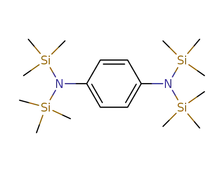 Molecular Structure of 25811-68-1 (N,N,N',N'-Tetrakis(trimethylsilyl)-p-phenylenediamine)