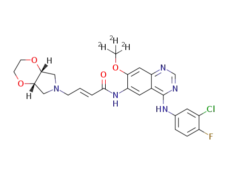 (E)-N-((4-(3-chloro-4-fluorophenyl)amino)-7-(methyloxy-D3)-quinazolin-6-yl)-4-((4aR,7aS)-tetrahydro-2H-[1,4]dioxino[2,3-c]pyrrole-6(3H)-yl)butyl-2-enamide