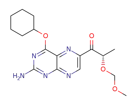 1-(2-amino-4-cyclohexyloxypteridin-6-yl)-2S-2-(methoxymethoxy)propan-1-one