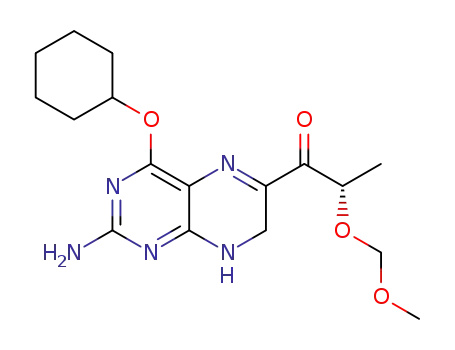 1-(2-amino-4-cyclohexyloxy-7,8-dihydropteridin-6-yl)-2S-2-(methoxymethoxy)propan-1-one