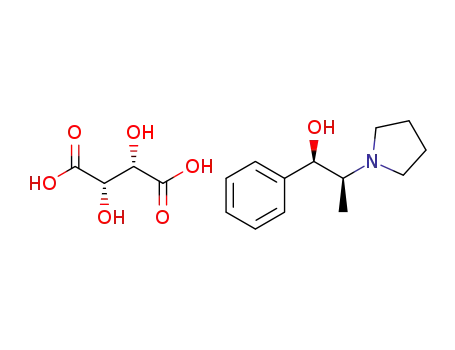 (1R,2S)-1-phenyl-2-(pyrrolidin-1-yl)propan-1-ol D-tartrate
