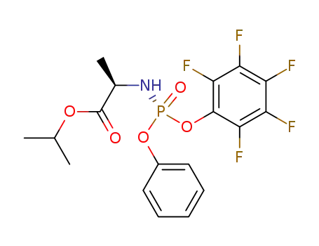 (R)-2-((R)-(2,3,4,5,6-pentafluorophenoxy)phenoxyphosphorylamino)propionic acid isopropyl ester