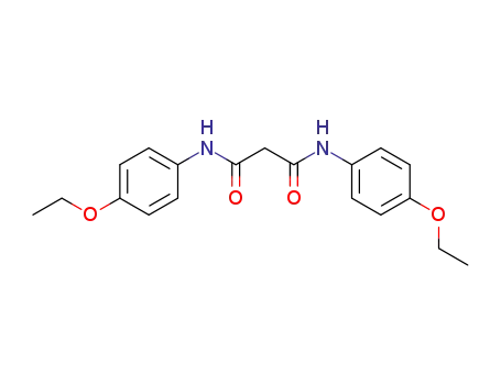 Molecular Structure of 4270-37-5 (N,N''-BIS-(4-ETHOXY-PHENYL)-MALONAMIDE)