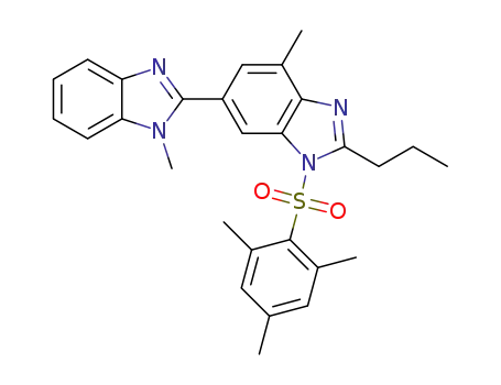 3-(mesitylsulfonyl)-1,7-dimethyl-2-propyl-1H,3H-2,5-bibenzo[d]imidazole