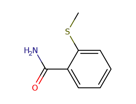 Molecular Structure of 54705-16-7 (Benzamide, 2-(methylthio)-)