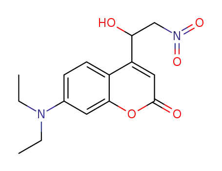 7-diethylamino-4-(1-hydroxy-2-nitroethyl)-2H-chromen-2-one