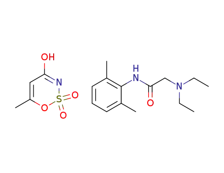 2-((2,6-dimethylphenyl)amino)-N,N-diethyl-2-oxoethan-1-aminium 6-methyl-1,2,3-oxathiazin-4-olate 2,2-dioxide