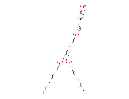 1-(1,3-bis(palmitoyloxy)propan-2-yl) 10-(4-((((4-nitrophenoxy)carbonyl)oxy)methyl)phenyl) decanedioate
