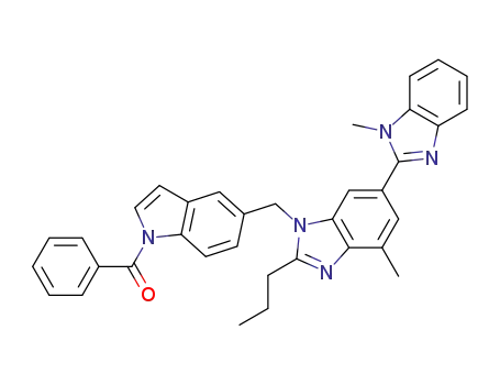 [5-[[2-propyl-4-methyl-6-(1-methylbenzimidazol-2-yl)benzimidazole-1-yl]methyl]-1H-indol-1-yl](phenyl)methanone