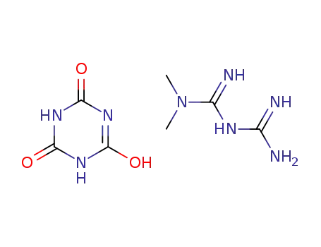 metforminium 4,6-dione-3,5-dihydro-[1,3,5]triazin-2-ol