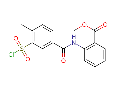methyl 2-(3-(chlorosulfonyl)-4-methylbenzamido)benzoate