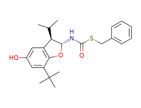 S-benzyl (7-(tert-butyl)-5-hydroxy-3-isopropyl-2,3-dihydrobenzofuran-2-yl)carbamothioate