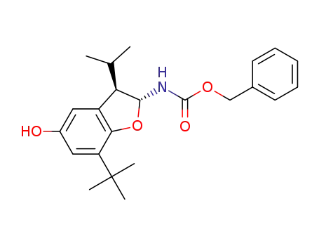 benzyl (7-(tert-butyl)-5-hydroxy-3-isopropyl-2,3-dihydrobenzofuran-2-yl)carbamate