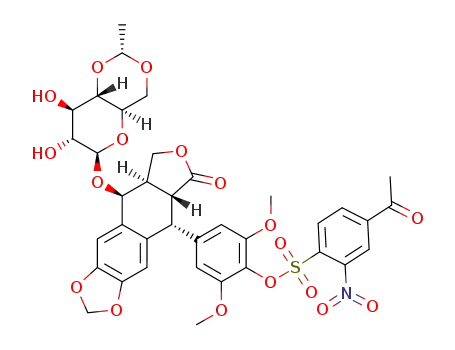 4-acetyl-2-nitrobenzenesulfonyl etoposide