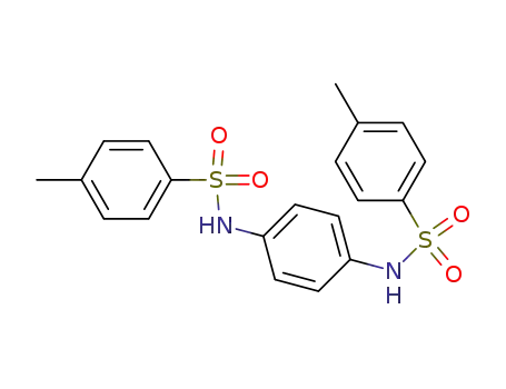 Molecular Structure of 41595-29-3 (N,N&prime;-1,4-PHENYLENEBIS(4-METHYLBENZENE-SULFONAMIDE)			)