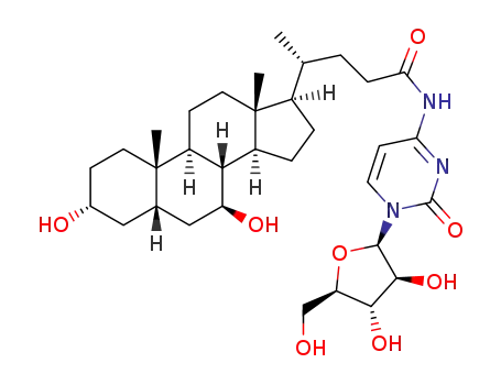 (4R)-N-(1-((3S,4S,5R)-3,4-dihydroxy-5-(hydroxymethyl)tetrahydro-furan-2-yl)-2-oxo-1,2-dihydropyrimidin-4-yl)-(R)-4-((3R,5S,7S,8R,9S,10S,13R,14S,17R)-3,7-dihydroxy-10,13-dimethylhexadecahydro-1H-cyclopenta[a]phenanthren-17-yl)pentanamide