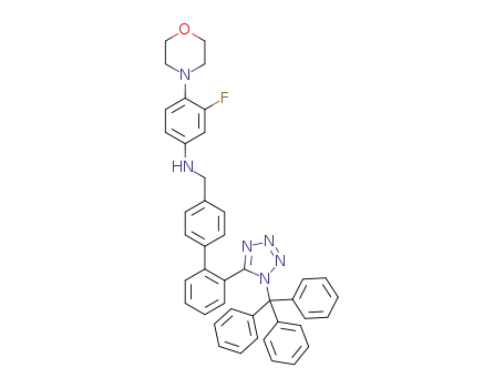 3-fluoro-4-morpholino-N-((2'-(1-trityl-1H-tetrazol-5-yl)-biphenyl-4-yl)methyl)aniline