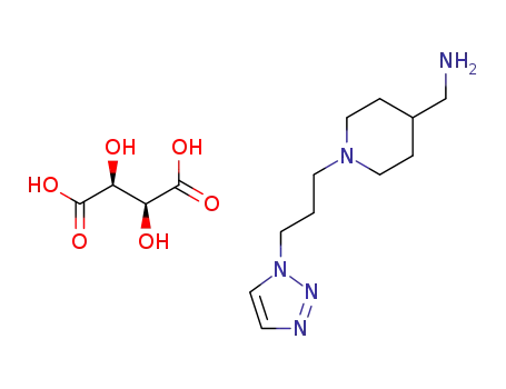 1-[{3-(1H-1,2,3-trizol-1-yl)propyl}piperidin-4-yl]methanamine D-tartrate