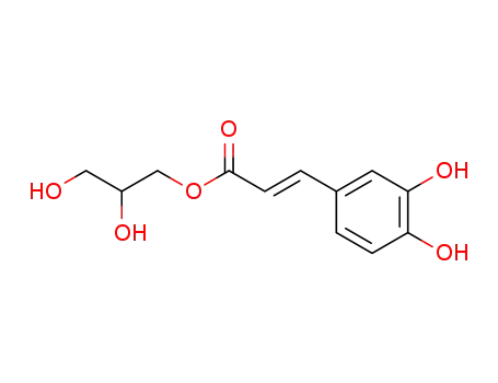 2-Propenoic acid, 3-(3,4-dihydroxyphenyl)-, 2,3-dihydroxypropyl ester,
(E)-