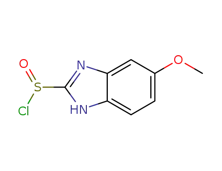 5-methoxy-1H-benzimidazole-2-sulfinyl chloride