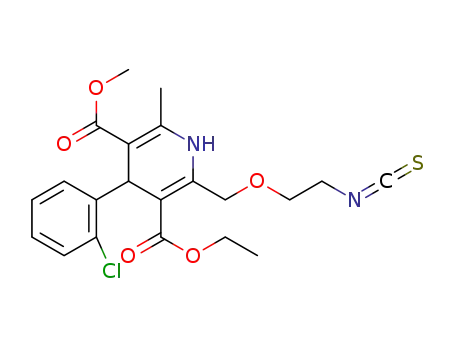 3-ethyl 5-methyl 4-(2-chlorophenyl)-2-((2-isothiocyanatoethoxy)-methyl)-6-methyl-1,4-dihydropyridine-3,5-dicarboxylate