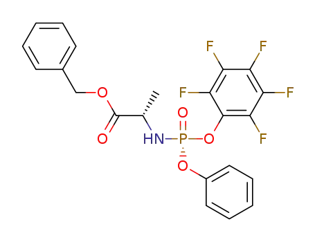 (2S)-2-[(S)-(2,3,4,5,6-pentafluorophenoxy)-phenoxy-phosphorylamino]propionic acid benzyl ester