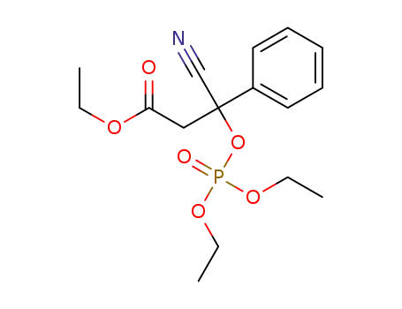 ethyl 3-cyano-3-[(diethoxyphosphoryl)oxy]-3-phenylpropanoate