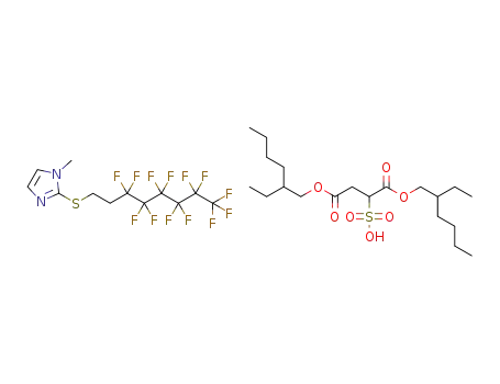 2-(1H,1H,2H,2H-perfluorooctylthio)-1-methylimidazolium docusate