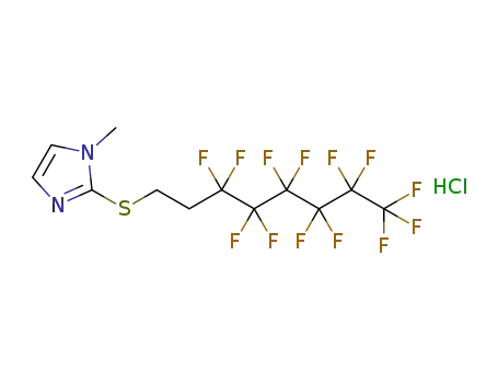 2-(1H,1H,2H,2H-perfluorooctylthio)-1-methylimidazolium chloride