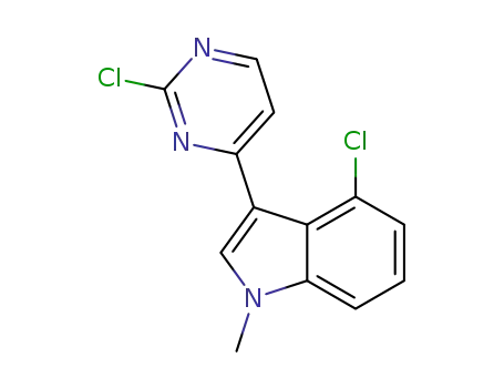 2-chloro-4-(4-chloro-1N-methylindol-3-yl)pyrimidine