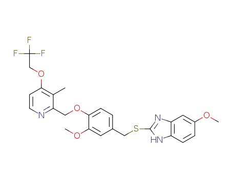 2-(4-((4-(2,2,2-trifluoroethoxy)-3-methylpyridin-2-yl)methoxy)-3-methoxybenzylthio)-5-methoxy-1H-benzo[d]imidazole
