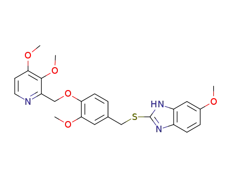 2-(4-((3,4-dimethoxypyridin-2-yl)methoxy)-3-methoxybenzylthio)-5-methoxy-1H-benzo[d]imidazole