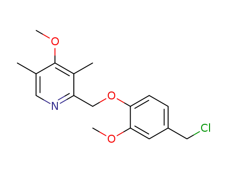 2-((4-(chloromethyl)-2-methoxyphenoxy)methyl)-4-methoxy-3,5-dimethylpyridine