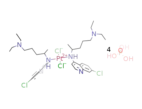 trans-Pt(chloroquine diphosphate)2(Cl)2