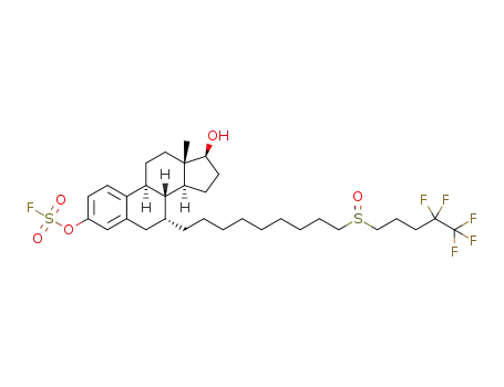 (7R,8R,9S,13S,14S,17S)-17-hydroxy-13-methyl-7-(9-((4,4,5,5,5-pentafluoropentyl)sulfinyl)nonyl)-7,8,9,11,12,13,14,15,16,17-deca hydro-6H-cyclopenta[a]phenanthren-3-yl sulfurofluoridate