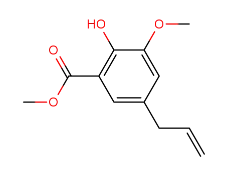 Molecular Structure of 85614-43-3 (Methyl 5-allyl-3-methoxysalicylate)