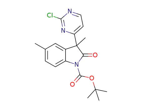 tert-butyl 3-(2-chloropyrimidin-4-yl)-3,5-dimethyl-2-oxoindoline-1-carboxylate