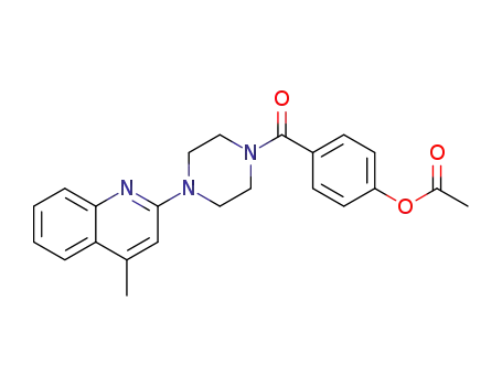 4-methyl-2-(4-(4-acetoxybenzoyl)-1-piperazinyl)-quinoline