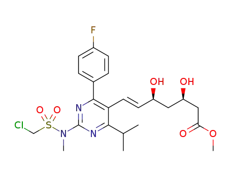 methyl (3R,5S,E)-7-(2-(1-chloro-N-methylmethylsulfonylamino)-4-(4-fluorophenyl)-6-isopropylpyrimidin-5-yl)-3,5-dihydroxyhept-6-enoate
