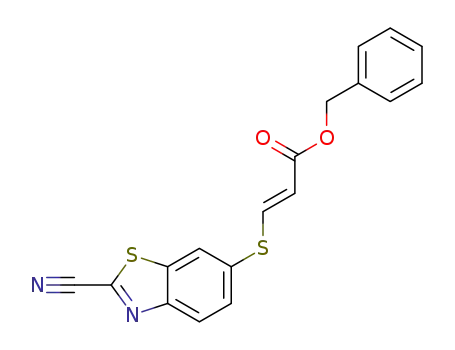 benzyl (E)-3-((2-cyanobenzo[d]thiazol-6-yl)thio)acrylate