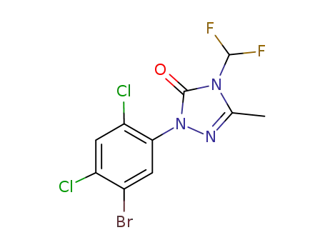 2-(2,4-dichloro-5-bromophenyl)-4-(difluoromethyl)-2,4-dihydro-5-methyl-3H-1,2,4-triazol-3-one