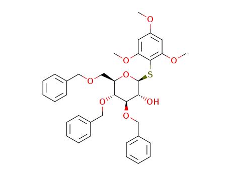 2,4,6-trimethoxyphenyl 3,4,6-tri-O-benzyl-1-thio-β-D-glucopyranoside