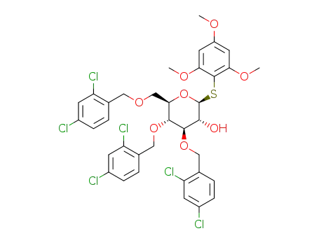 2,4,6-trimethoxyphenyl 3,4,6-tri-O-(2,4-dichlorobenzyl)-1-thio-β-D-glucopyranoside